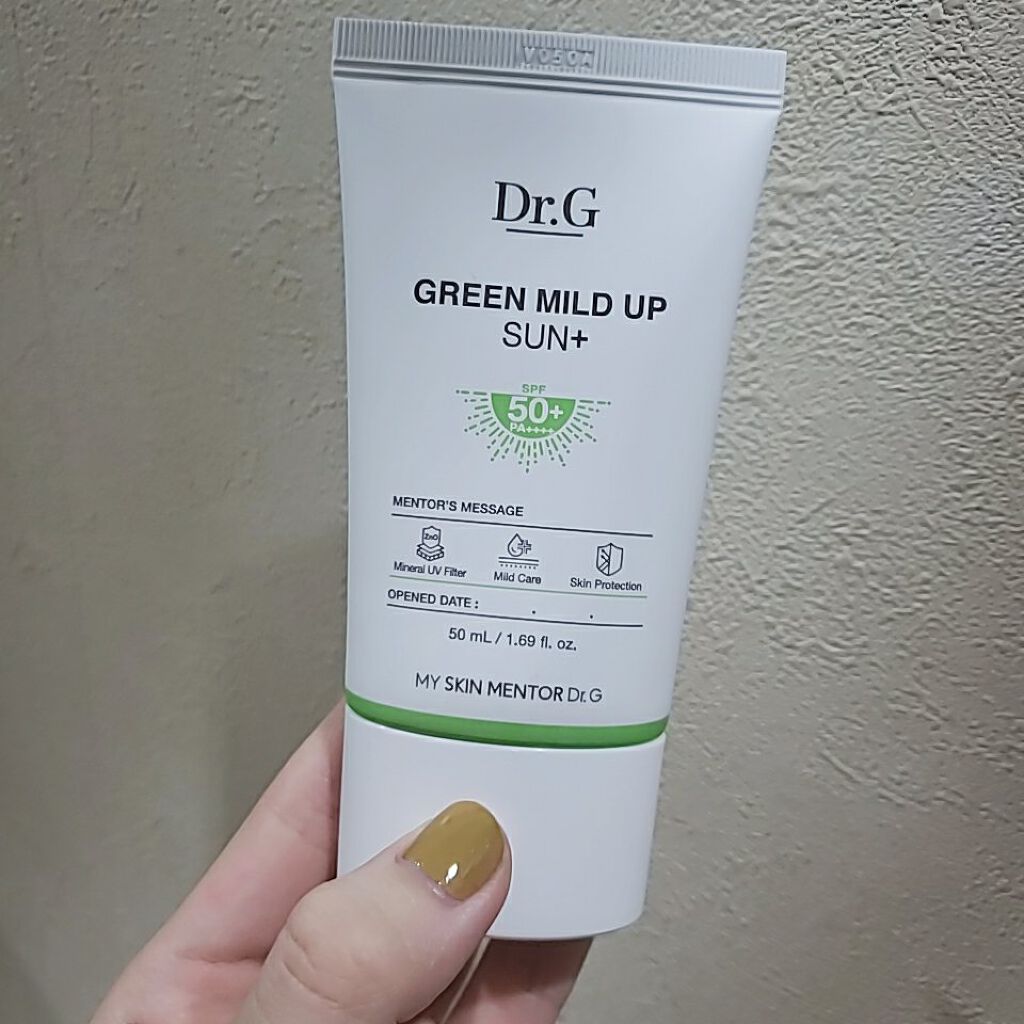 グリーンマイルドアップサンプラス/Dr.G/日焼け止めクリームを使ったクチコミ(1枚目)