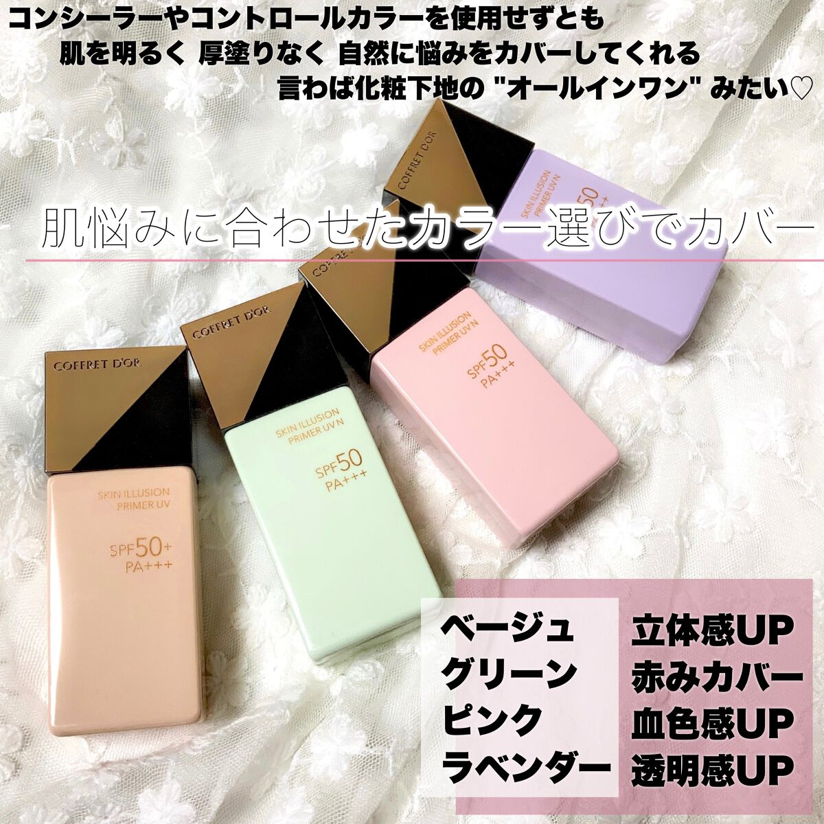 スキンイリュージョンプライマーUV/コフレドール/化粧下地を使ったクチコミ(2枚目)