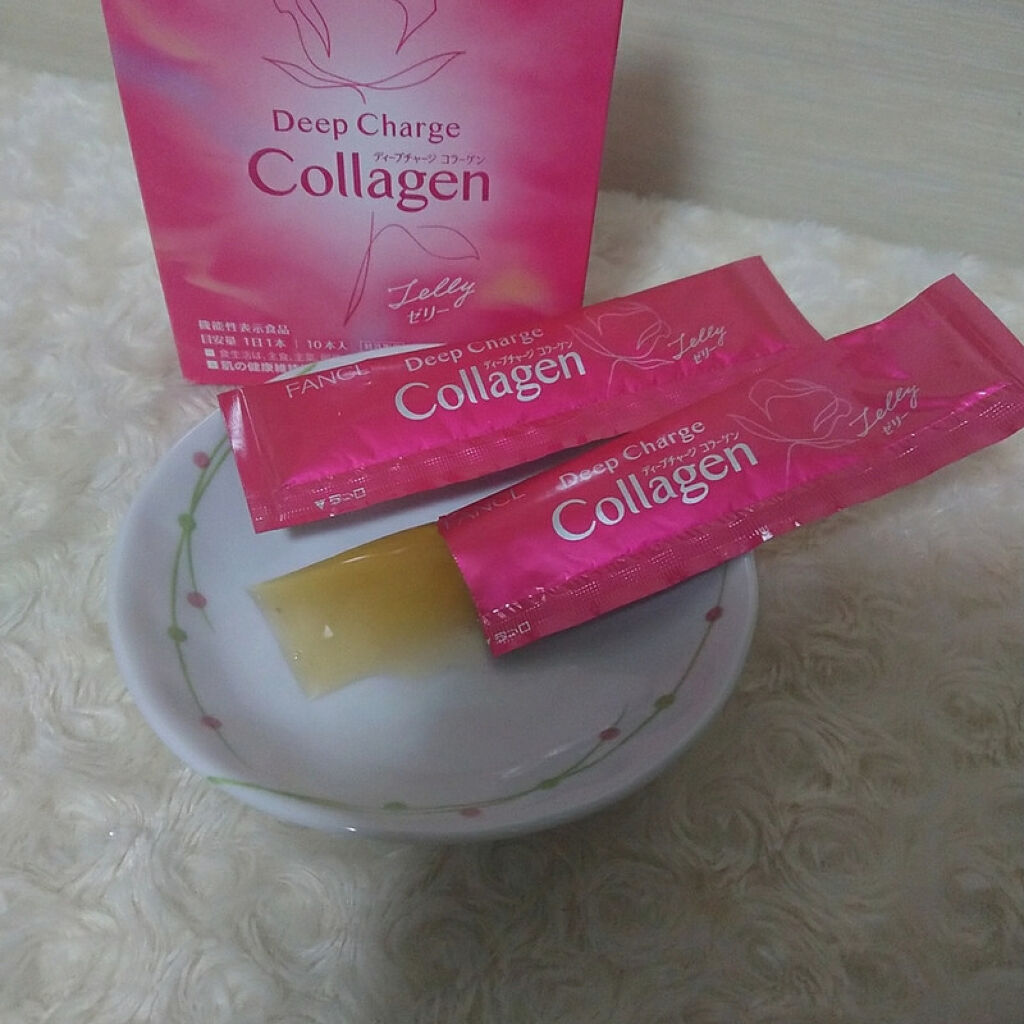 ディープチャージ  コラーゲン スティックゼリー/ファンケル/美容サプリメントを使ったクチコミ（3枚目）