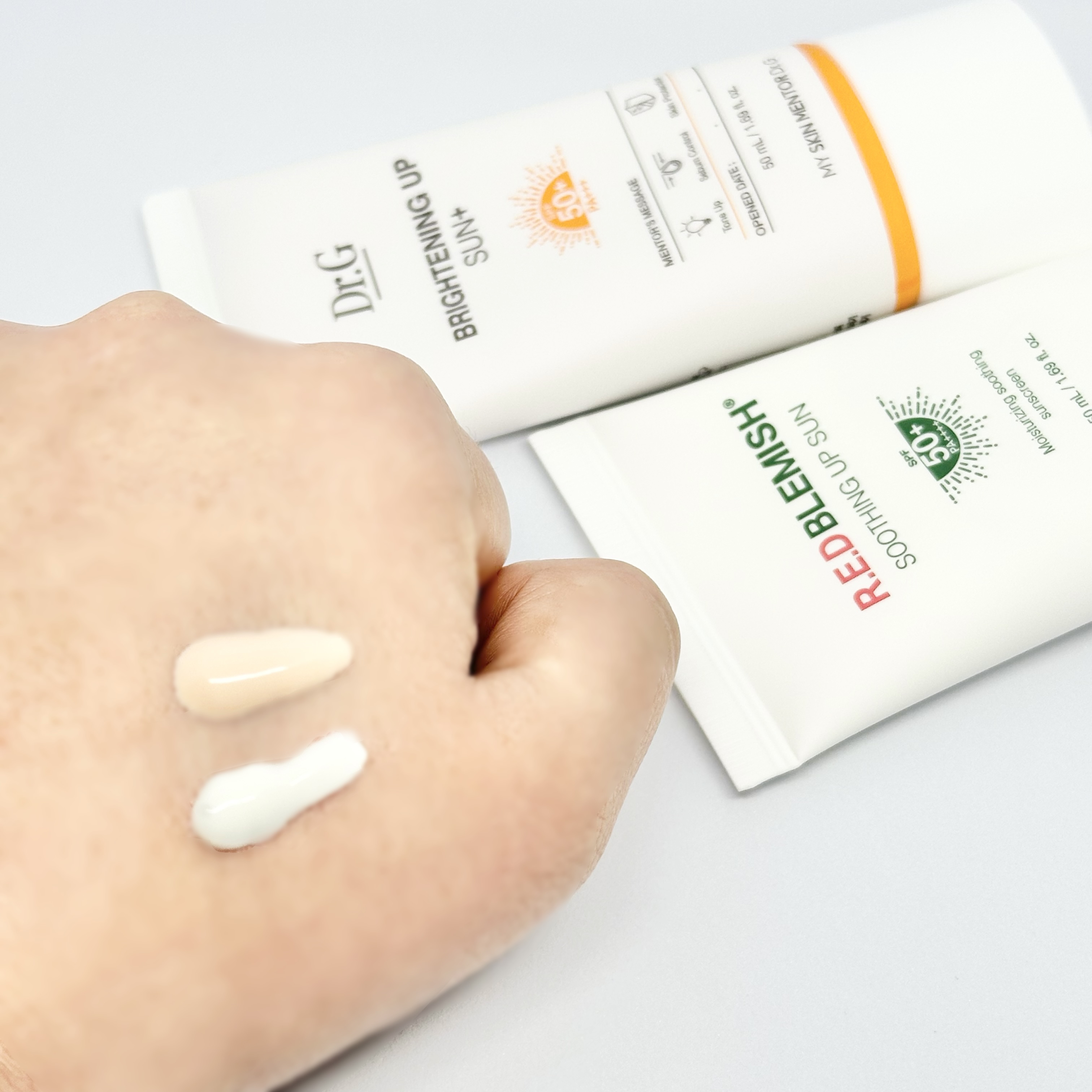 レッドブレミッシュスージングアップサン/Dr.G/日焼け止めクリームを使ったクチコミ（2枚目）