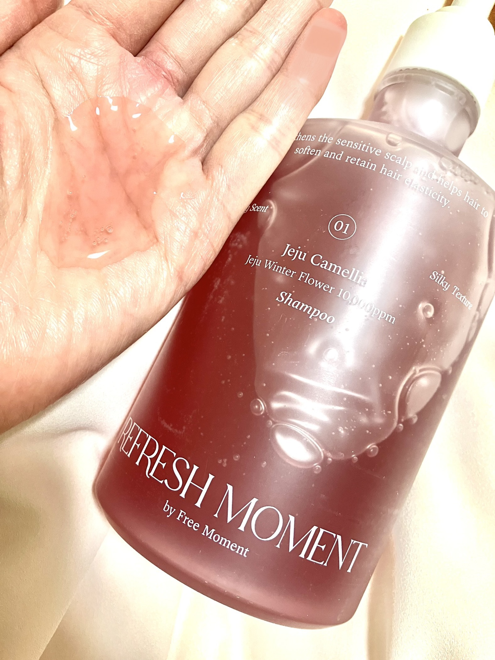 リフレッシュモーメントパフュームシャンプー/トリートメント Jeju Camellia/Free Moment /市販シャンプーを使ったクチコミ（2枚目）