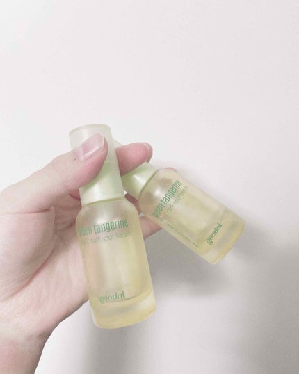 グリーンタンジェリン ビタC ダークスポットケアセラム/goodal/美容液を使ったクチコミ(1枚目)