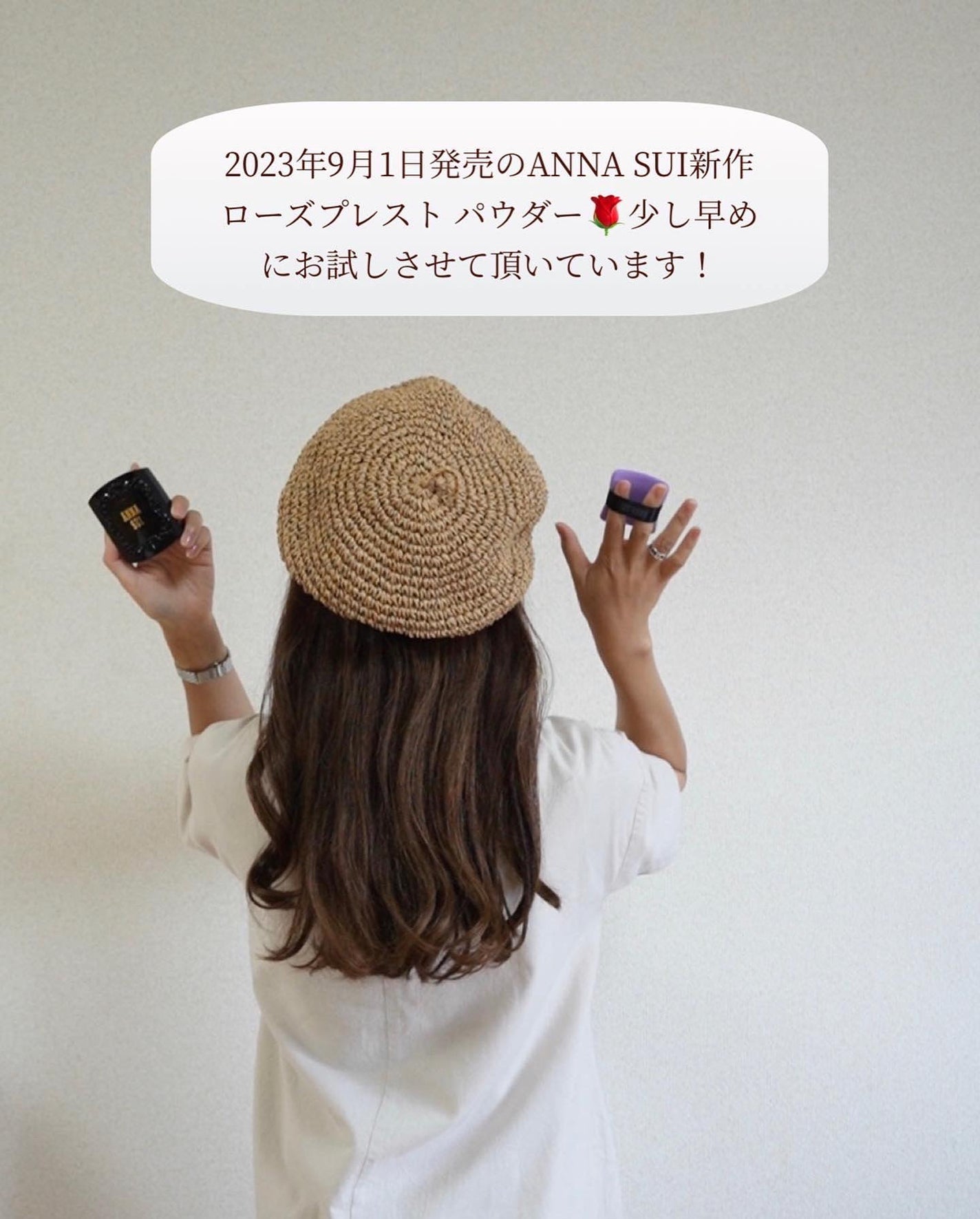 ローズ プレスト パウダー/ANNA SUI/プレストパウダーを使ったクチコミ(3枚目)