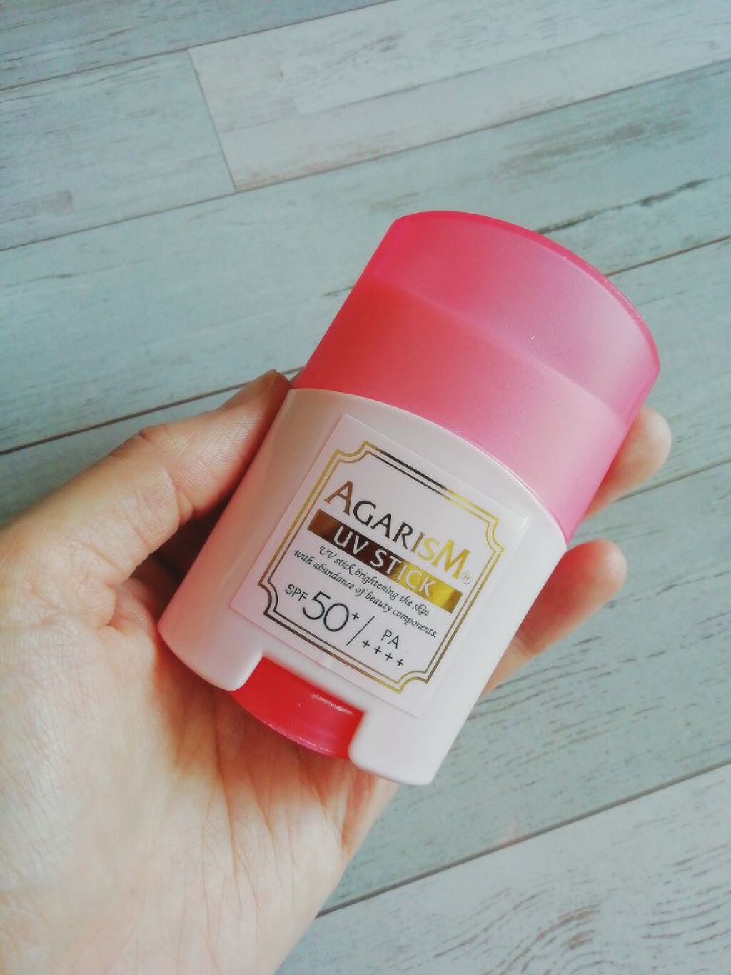 トーンアップUVスティック/AGARISM/日焼け止めスティックを使ったクチコミ（2枚目）