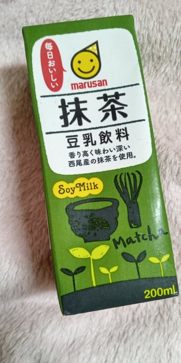 マルサン 抹茶豆乳のクチコミ「
豆乳が苦手な人でも飲めると思います。
抹茶の味がしっかり感じられて美味しいです☺️
ちょっと.....」（1枚目）