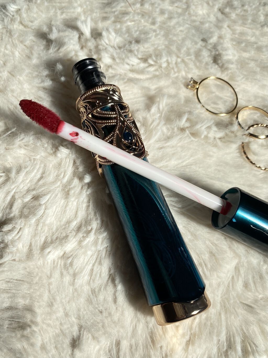 花染雲紗 リップグロス /花西子/リップグロスを使ったクチコミ（3枚目）