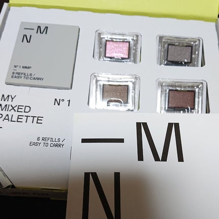 MN MY MIXED PALETTE 4色カスタムパレットのクチコミ「アイシャドウ、リップ&チーク、ハイライトのバリエーションから、肌の色や普段のスタイル・気分や理.....」(1枚目)