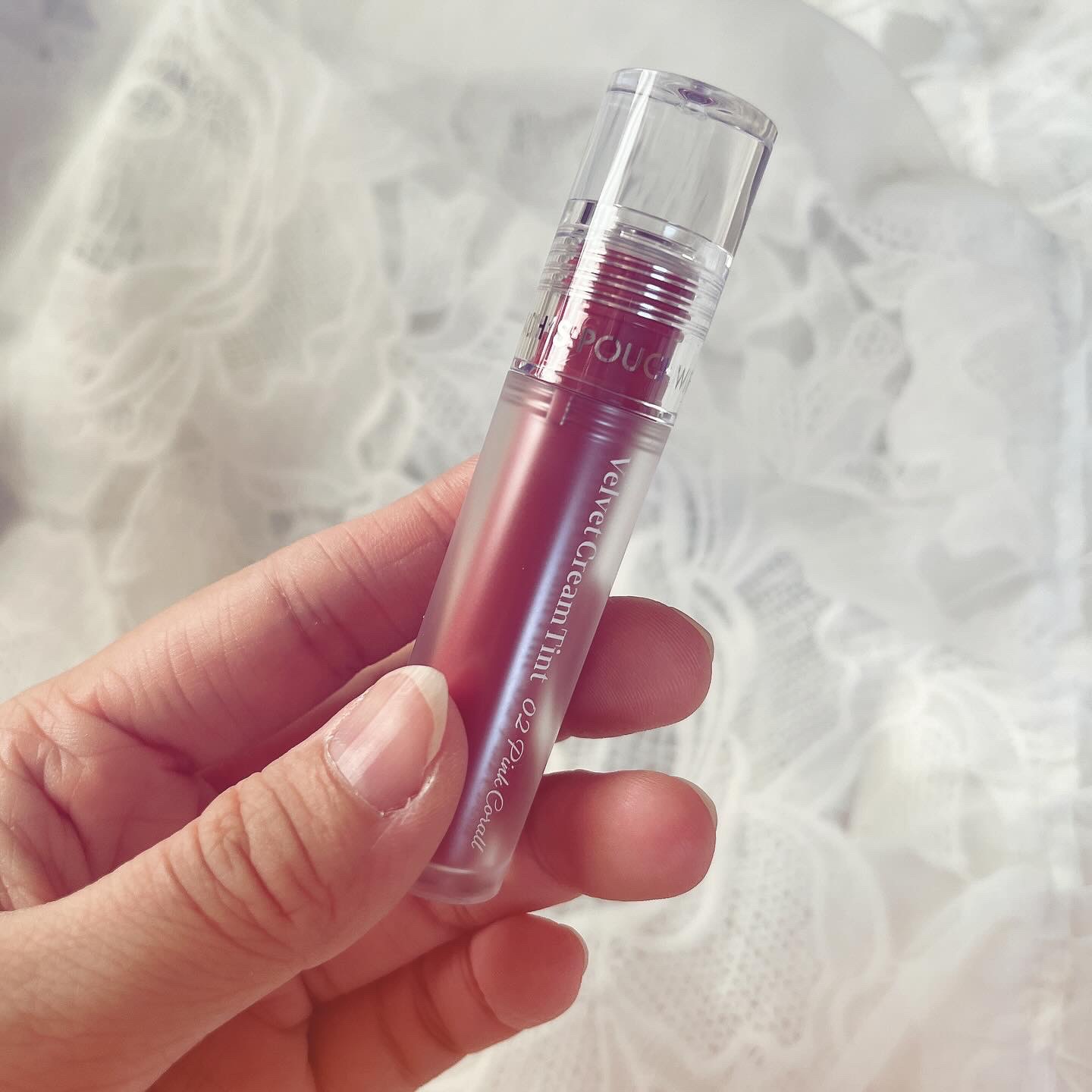 ベルベットクリームティント/Witch's Pouch/リップティントを使ったクチコミ（3枚目）