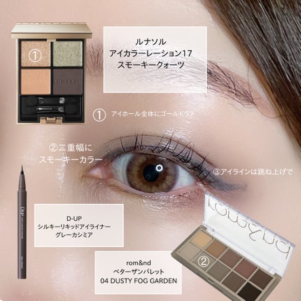 アイカラーレーション/LUNASOL/アイシャドウパレットを使ったクチコミ(3枚目)