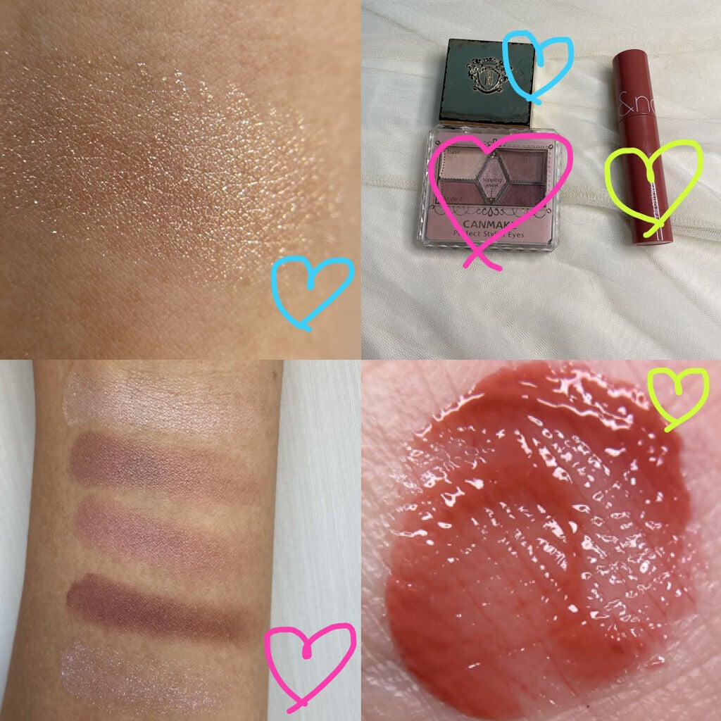【旧品】パーフェクトスタイリストアイズ/キャンメイク/アイシャドウパレットを使ったクチコミ(5枚目)