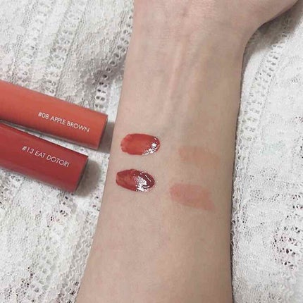 ジューシーラスティングティント/rom&nd/リップティントを使ったクチコミ(2枚目)