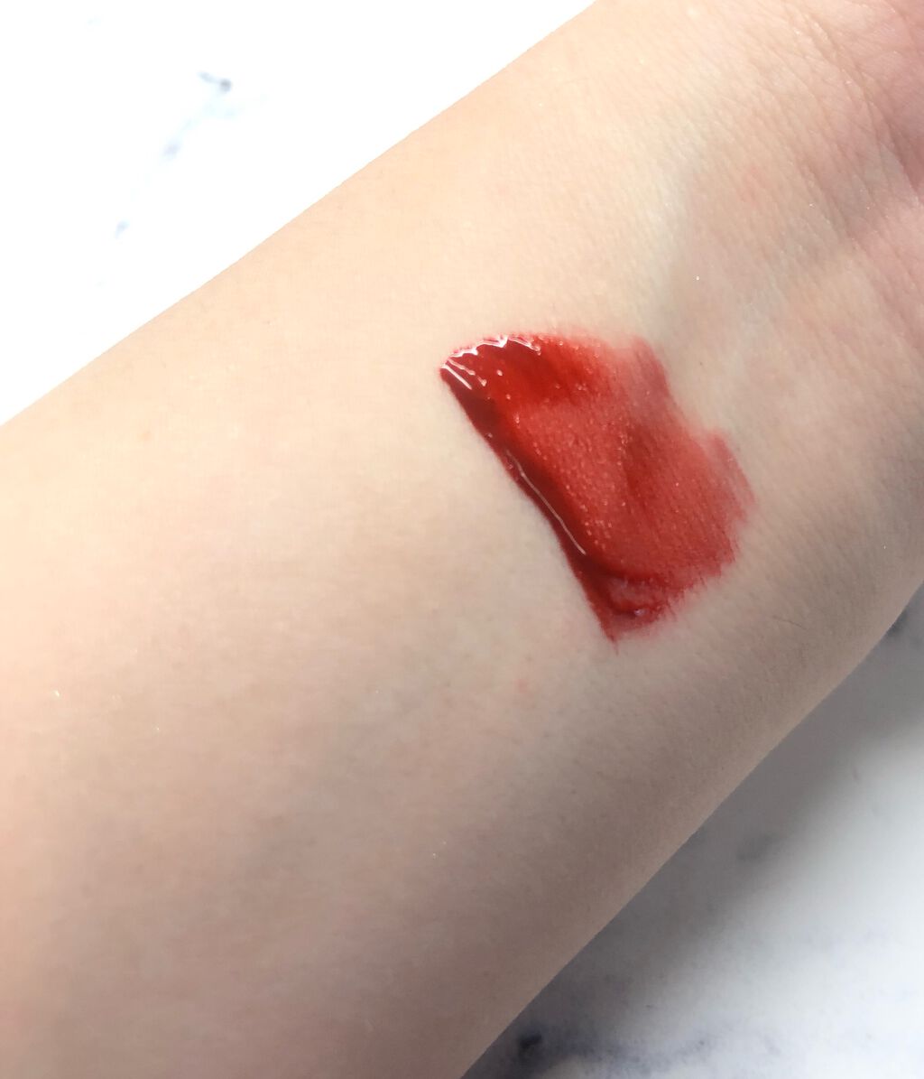 グリスニングウォータリングティント G07 スイートリキュール/FlowerKnows/リップティントを使ったクチコミ（3枚目）