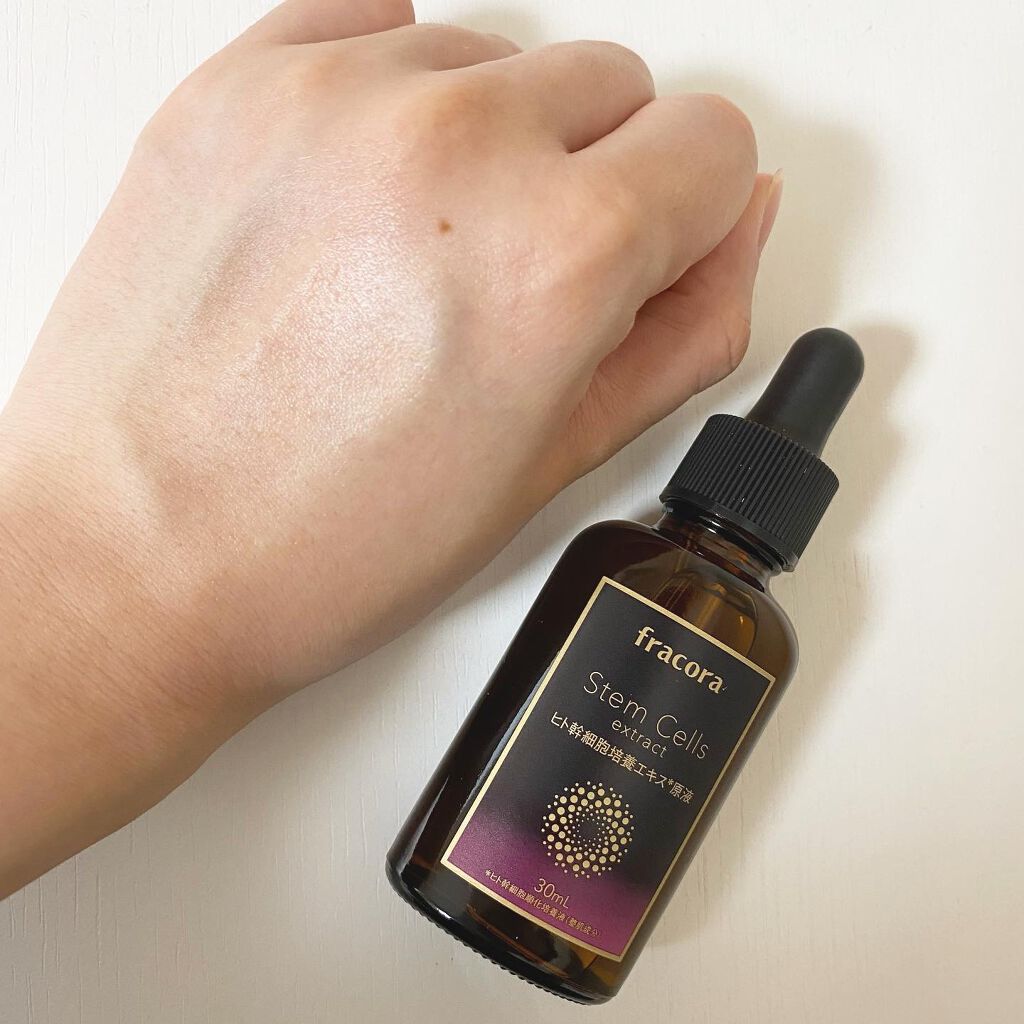 ヒト幹細胞培養エキス原液/fracora/美容液を使ったクチコミ(4枚目)