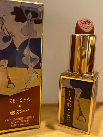 ピカソベルベットマットリップスティック/ZEESEA/口紅を使ったクチコミ(2枚目)