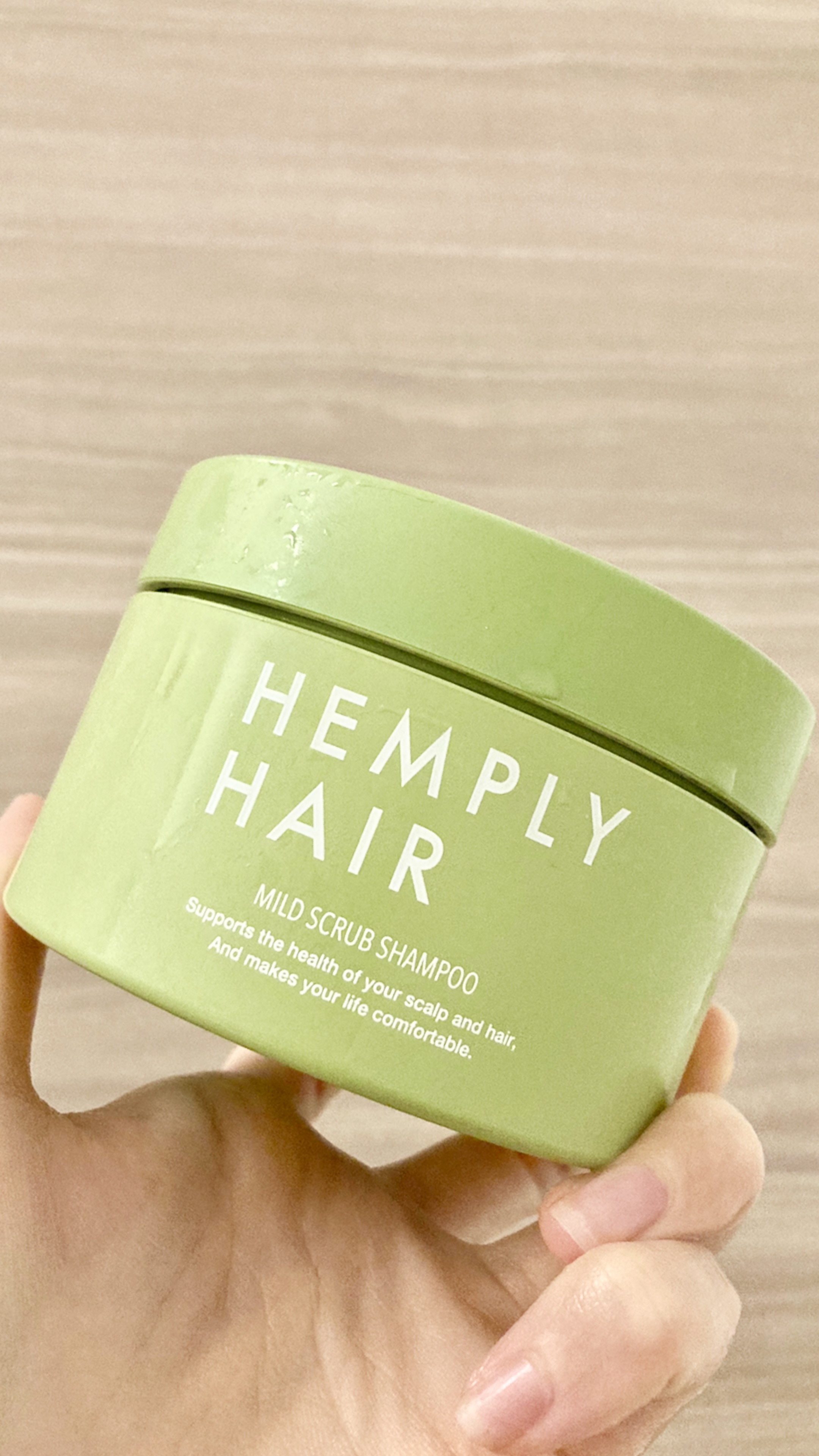 マイルドスクラブシャンプー/HEMPLY HAIR/市販シャンプーを使ったクチコミ（1枚目）