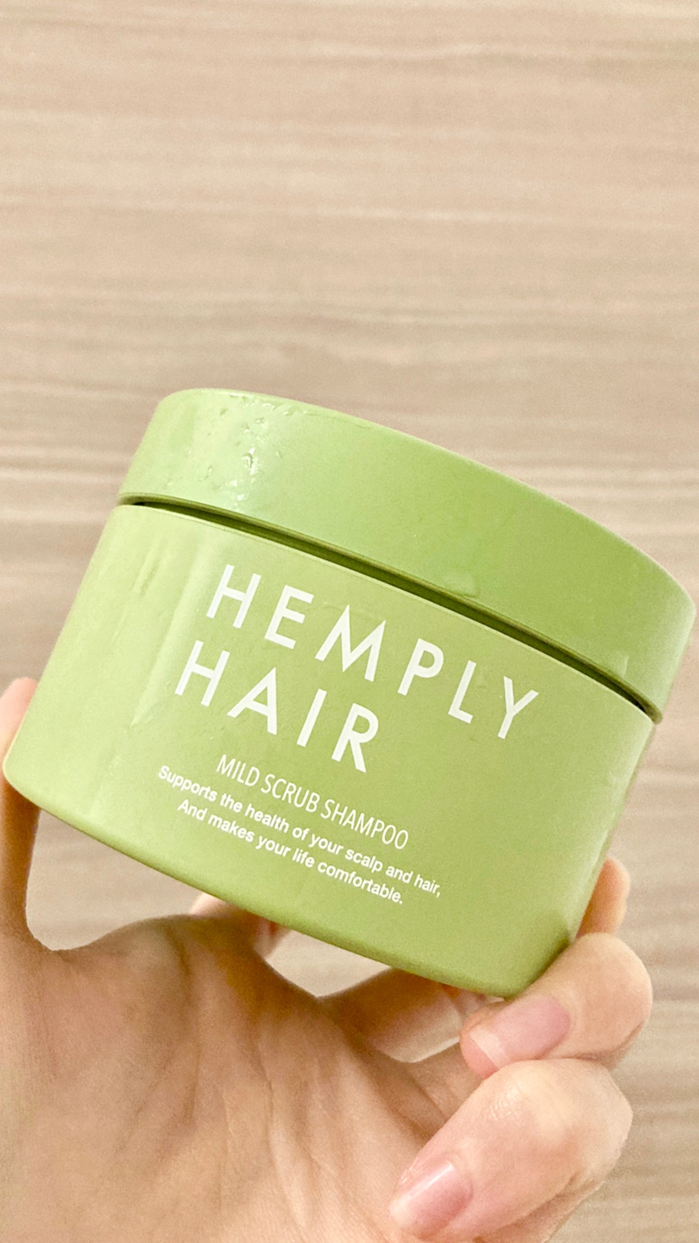 マイルドスクラブシャンプー/HEMPLY HAIR/市販シャンプーを使ったクチコミ(1枚目)