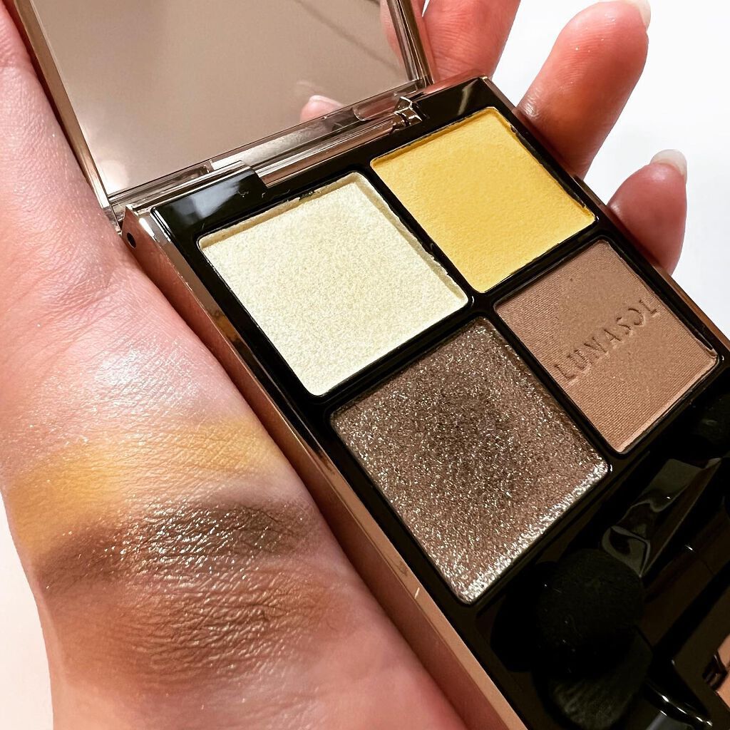 アイカラーレーション EX24 Mellow Quince（限定発売）/LUNASOL/アイシャドウパレットを使ったクチコミ（2枚目）