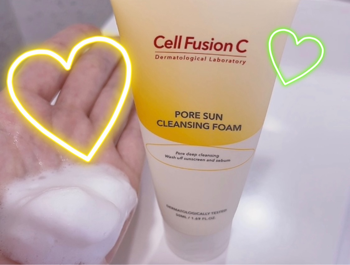 ポアサンクレンジングフォーム/Cell Fusion C(セルフュージョンシー)/洗顔フォームを使ったクチコミ（3枚目）