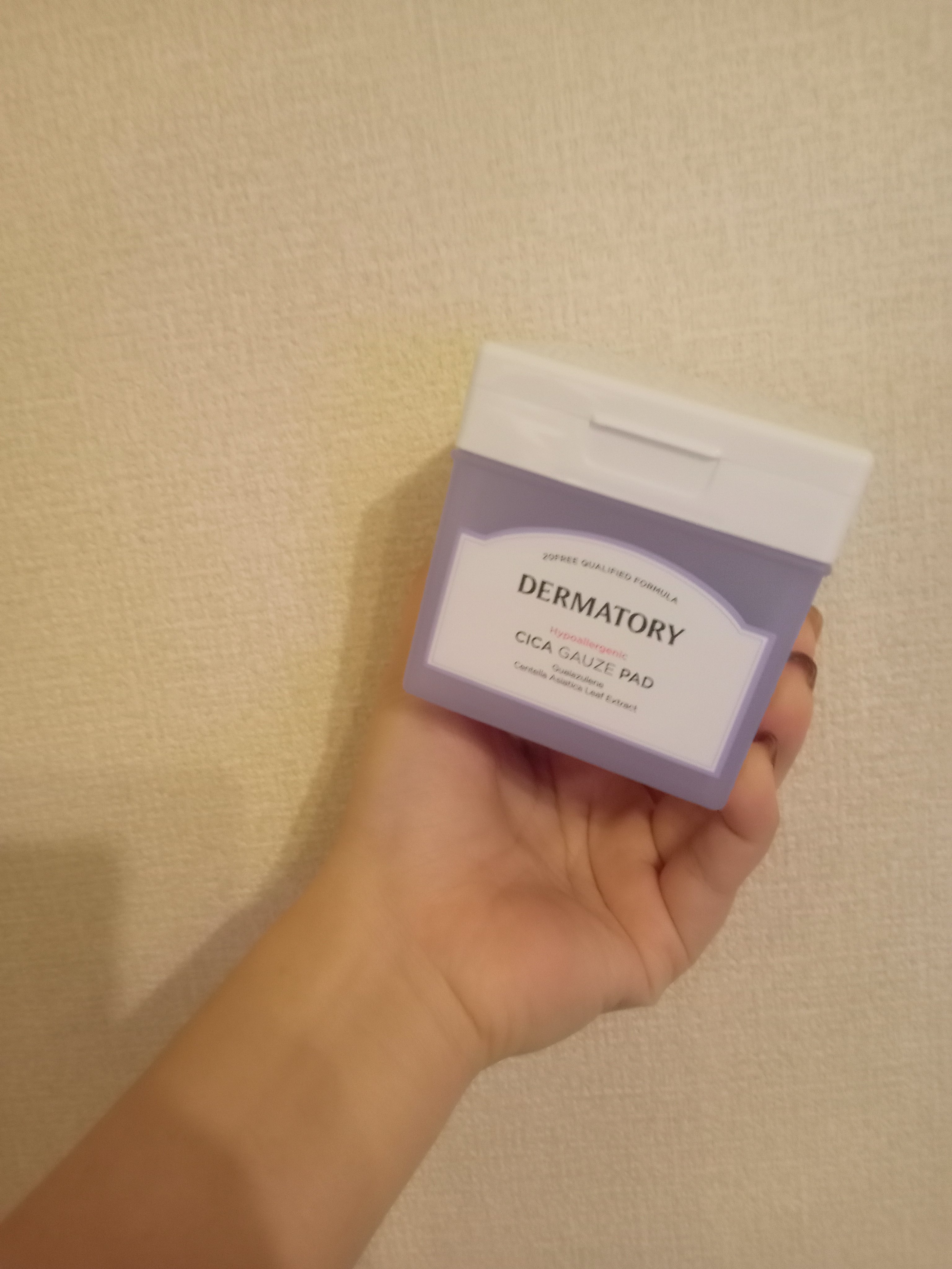 ハイポアラジェニックシカガーゼパッド/Dermatory/トナーパッドを使ったクチコミ（1枚目）