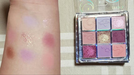 クォーツ 9色アイシャドウパレット(ドリームランドアイシャドウ)/ZEESEA/アイシャドウパレットを使ったクチコミ(2枚目)