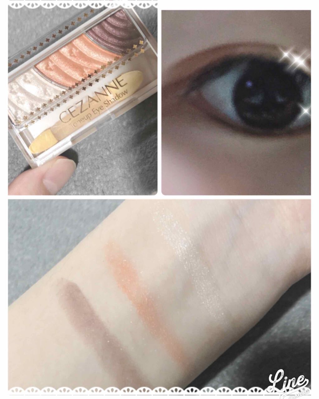 トーンアップアイシャドウ/CEZANNE/アイシャドウパレットを使ったクチコミ(1枚目)