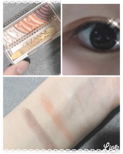 トーンアップアイシャドウ/CEZANNE/アイシャドウパレットを使ったクチコミ(1枚目)
