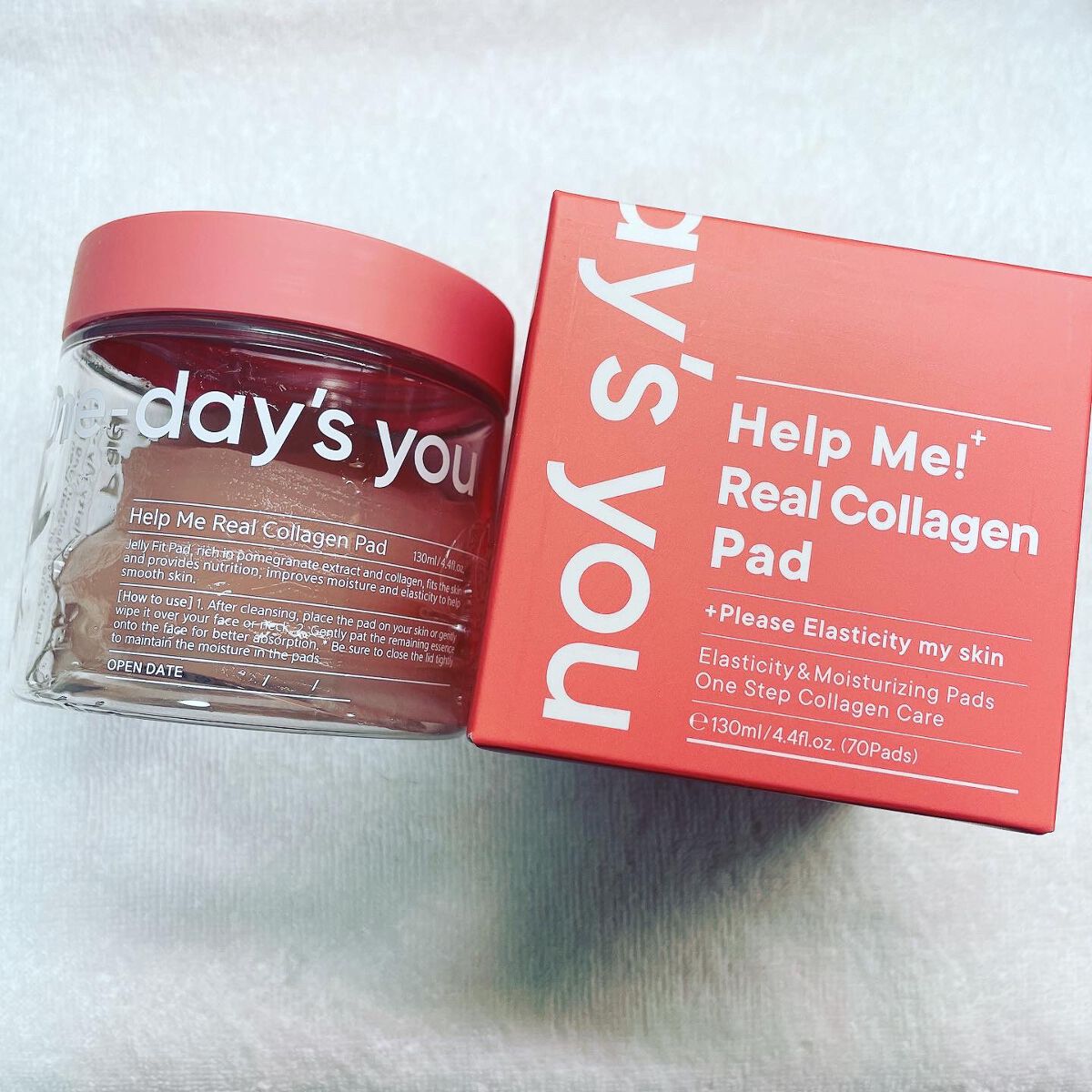 ヘルプミー! リアルコラーゲンパッド/One-day's you/トナーパッドを使ったクチコミ（1枚目）