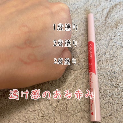 3wayスリムアイルージュライナー/キャンメイク/リキッドアイライナーを使ったクチコミ(3枚目)