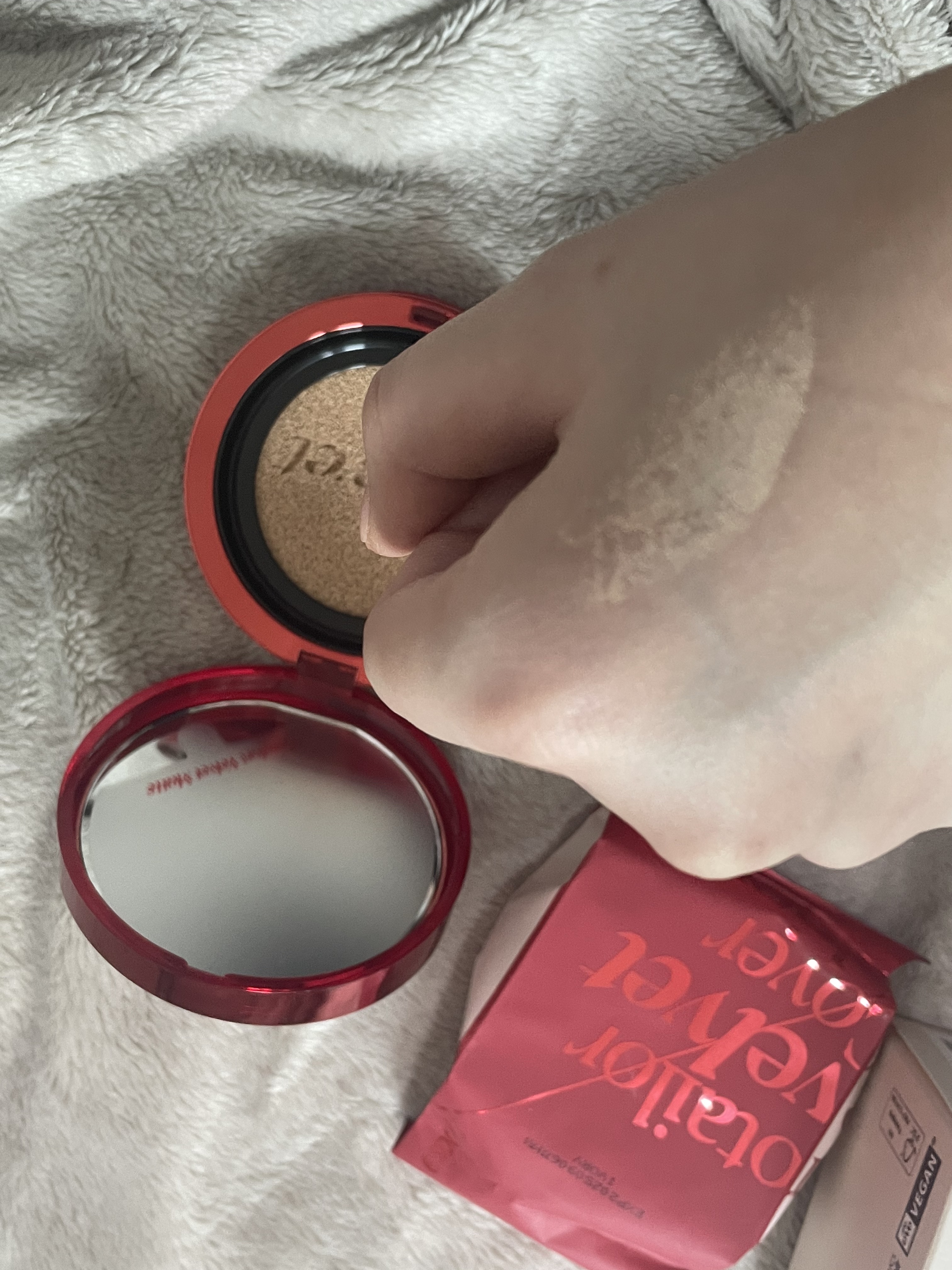 プロテーラービーベルベットカバークッション/espoir/クッションファンデーションを使ったクチコミ（3枚目）