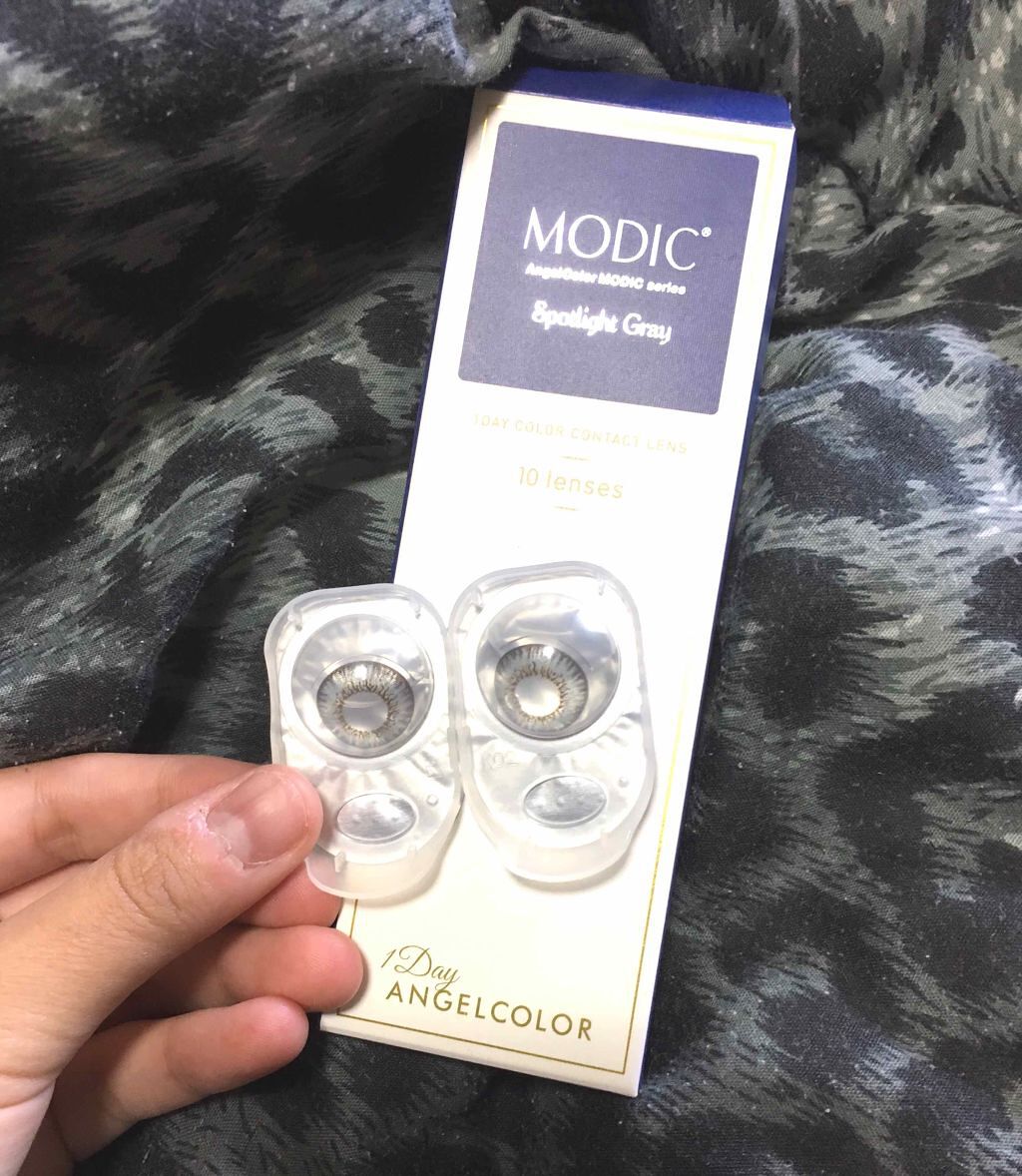 MODIC スポットライトグレー/AngelColor/カラーコンタクトレンズを使ったクチコミ（2枚目）