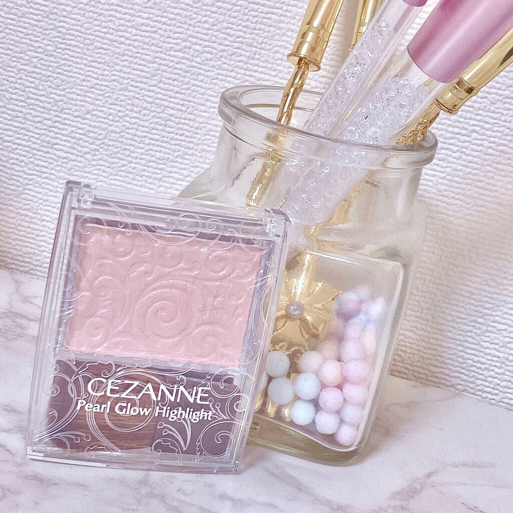 パールグロウハイライト/CEZANNE/パウダーハイライトを使ったクチコミ(5枚目)
