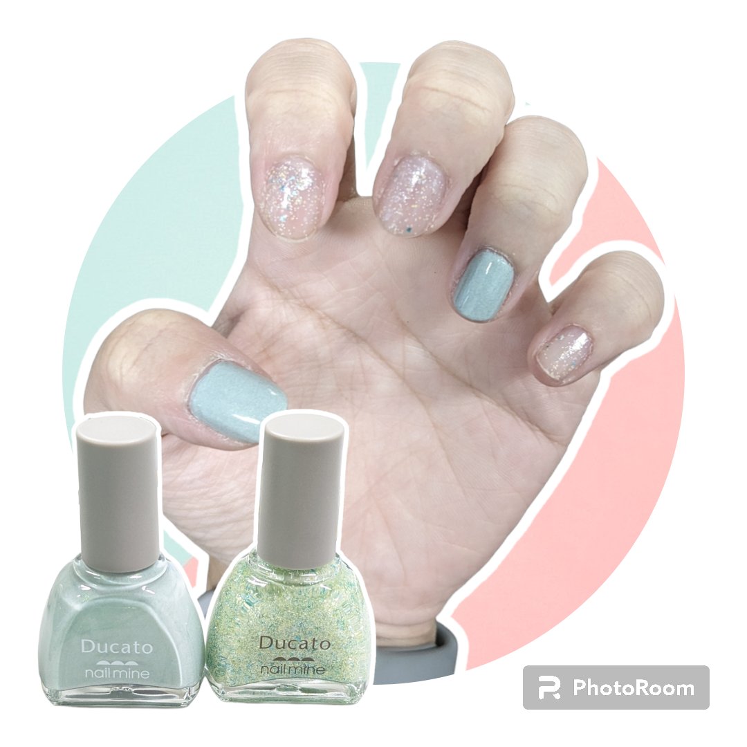 ネイルマイン 03 ベイビーミント/デュカート/マニキュアを使ったクチコミ（1枚目）