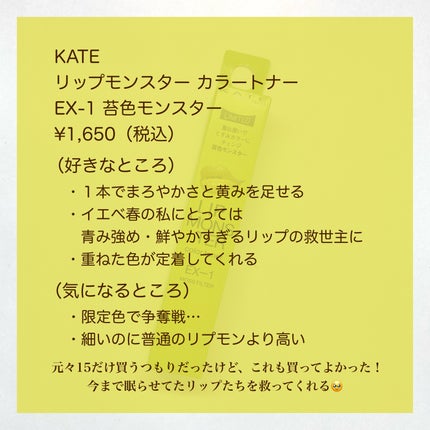 ケイト リップモンスター/KATE/口紅を使ったクチコミ(9枚目)