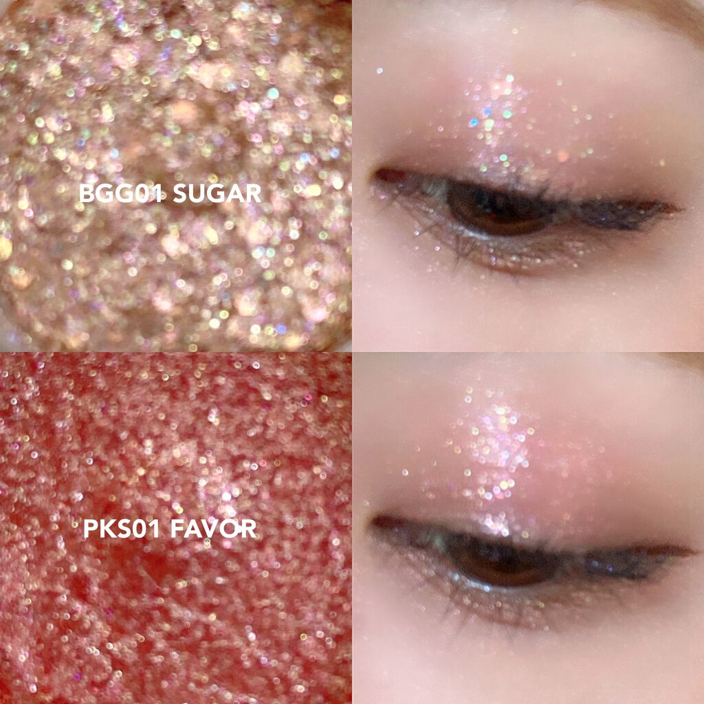 ネイミングスパークルアイグリッターポット/NAMING./グリッターを使ったクチコミ(1枚目)