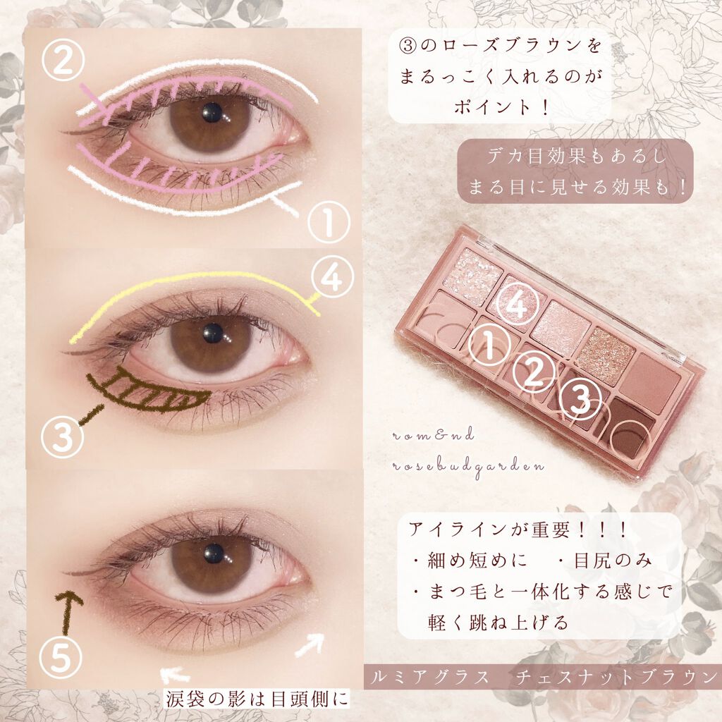 ベターザンパレット/rom&nd/アイシャドウパレットを使ったクチコミ（2枚目）