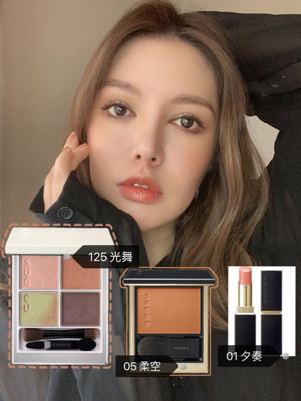 メルティング パウダー ブラッシュ/SUQQU/パウダーチークを使ったクチコミ(4枚目)