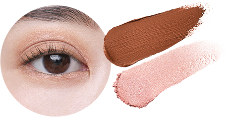 ミネラルカラーズ アイシャドウデュオ 01 コンクシェル