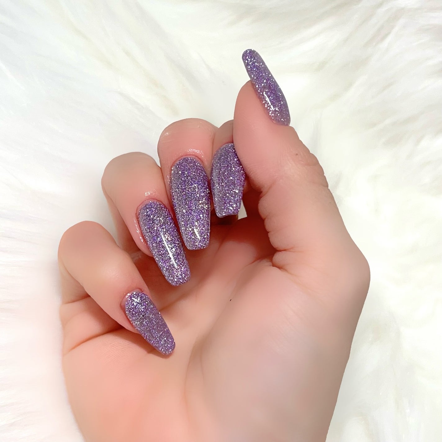 yuma🧸フォロバ◎ on LIPS 「左手はバレンタイン右手は2月ということでパープルフラッシュ💜#..」(3枚目)