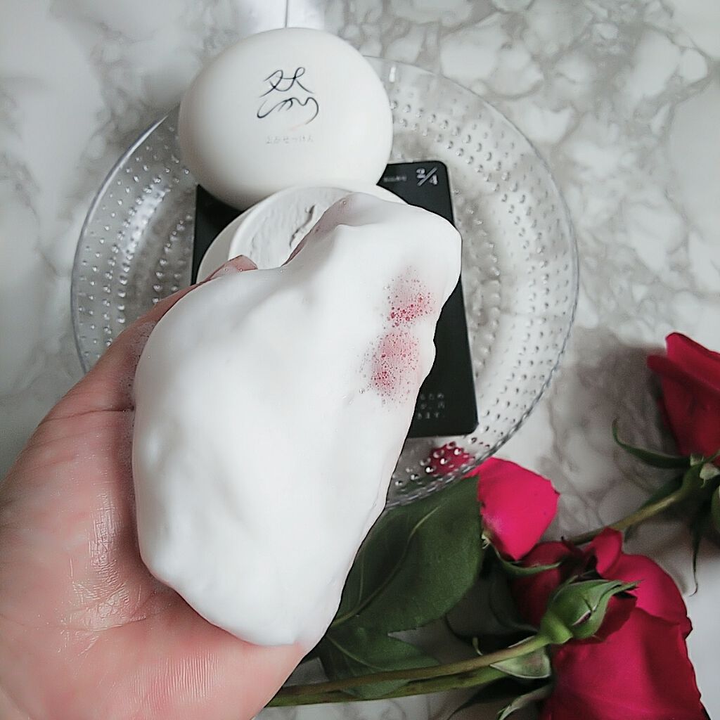 然 よかせっけん(ジャータイプ)/長寿の里/洗顔フォームを使ったクチコミ（3枚目）