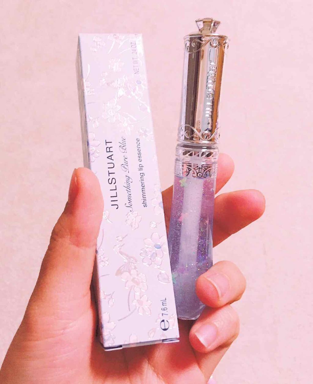 サムシングピュアブルー シマリング リップエッセンス/JILL STUART/リップケアを使ったクチコミ（1枚目）