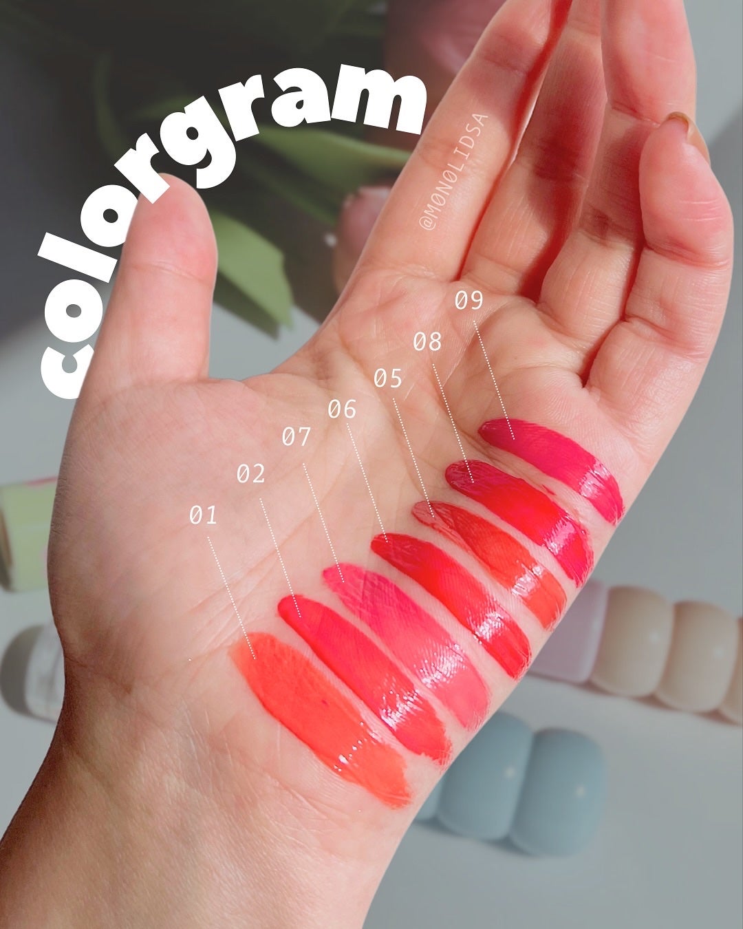 タンフルグラスティント/Colorgram/リップティントを使ったクチコミ(3枚目)