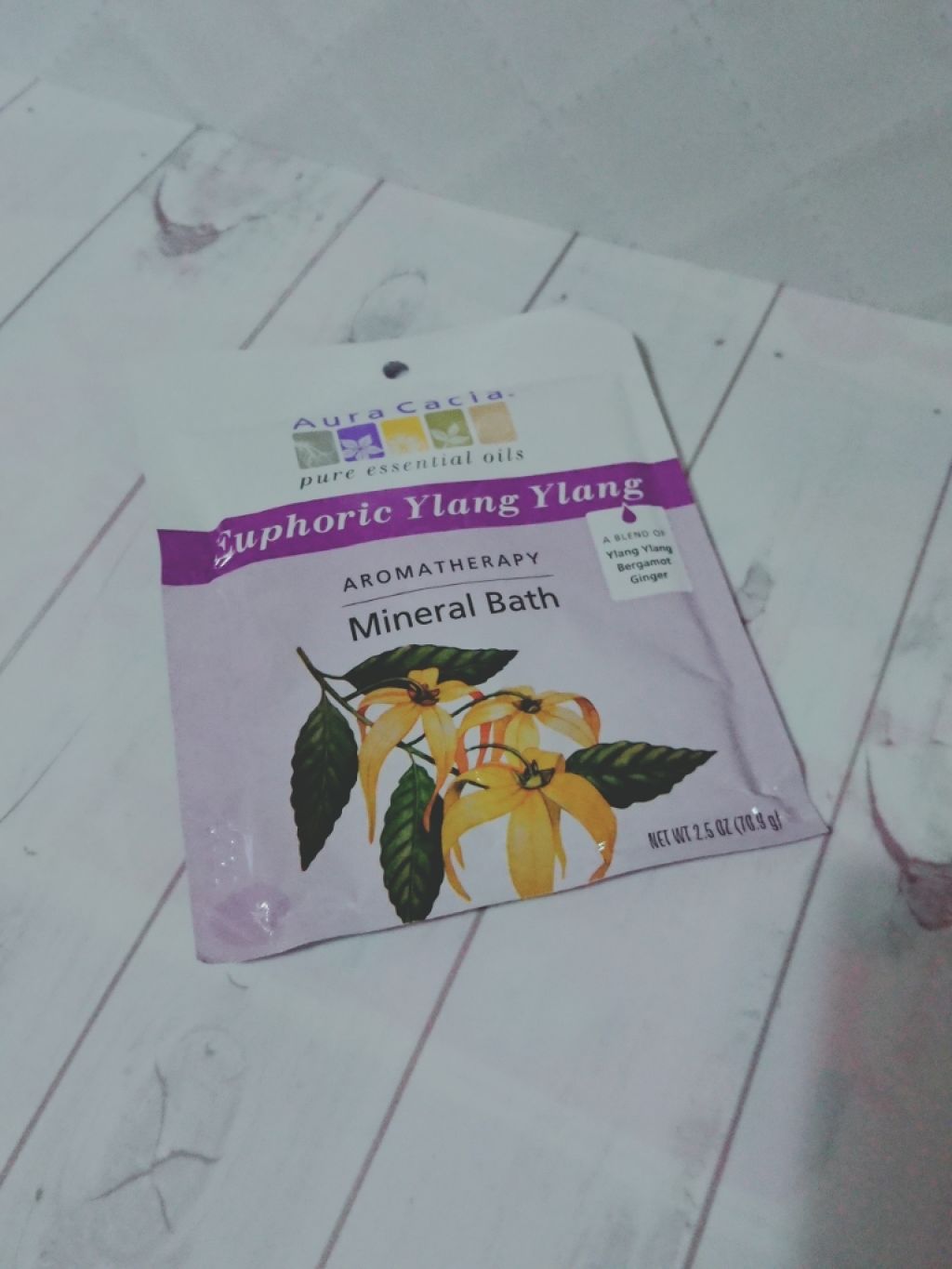 アロマテラピーミネラルバス/Aura Cacia/無機塩系入浴剤を使ったクチコミ（2枚目）