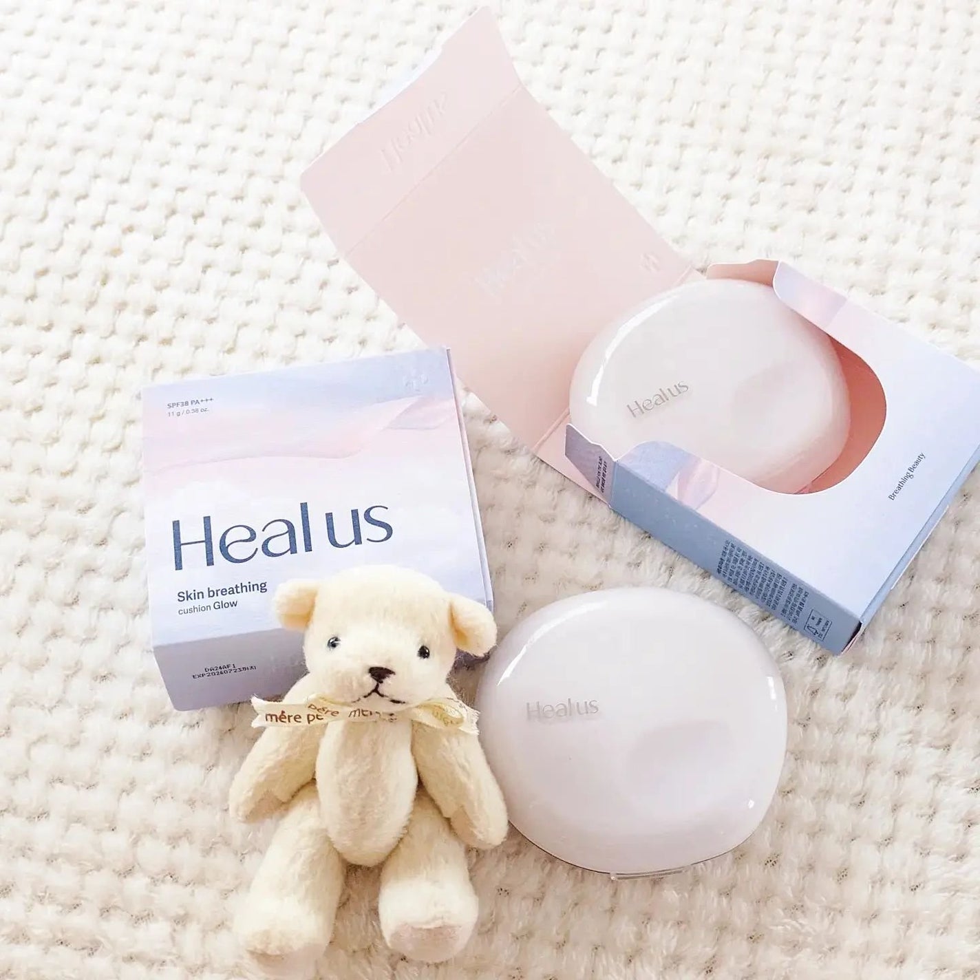 ブリージンググロークッション/Healus/クッションファンデーションを使ったクチコミ(8枚目)