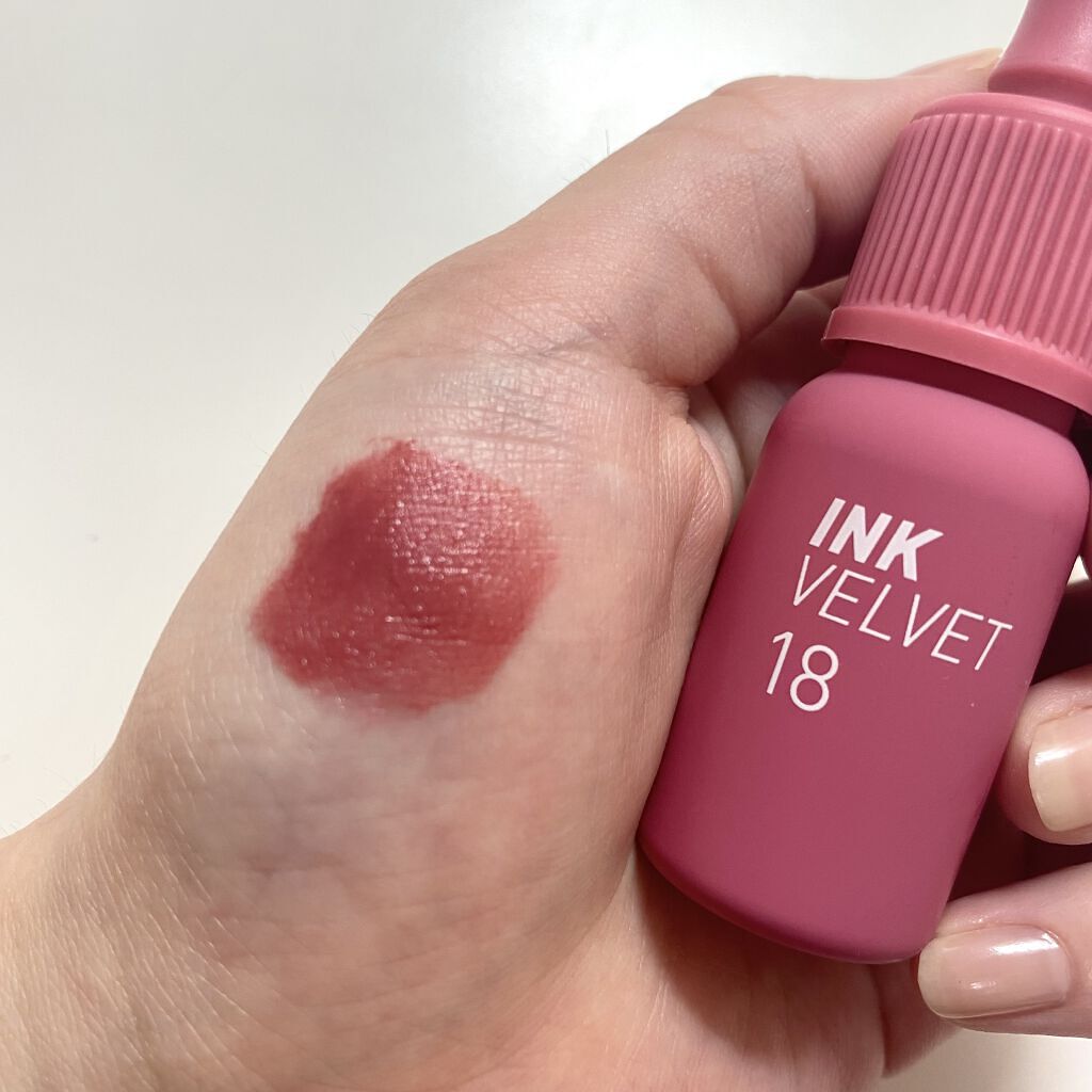 インク ベルベット 18 スター プラム ピンク(STAR PLUM PINK)/PERIPERA/口紅を使ったクチコミ（1枚目）