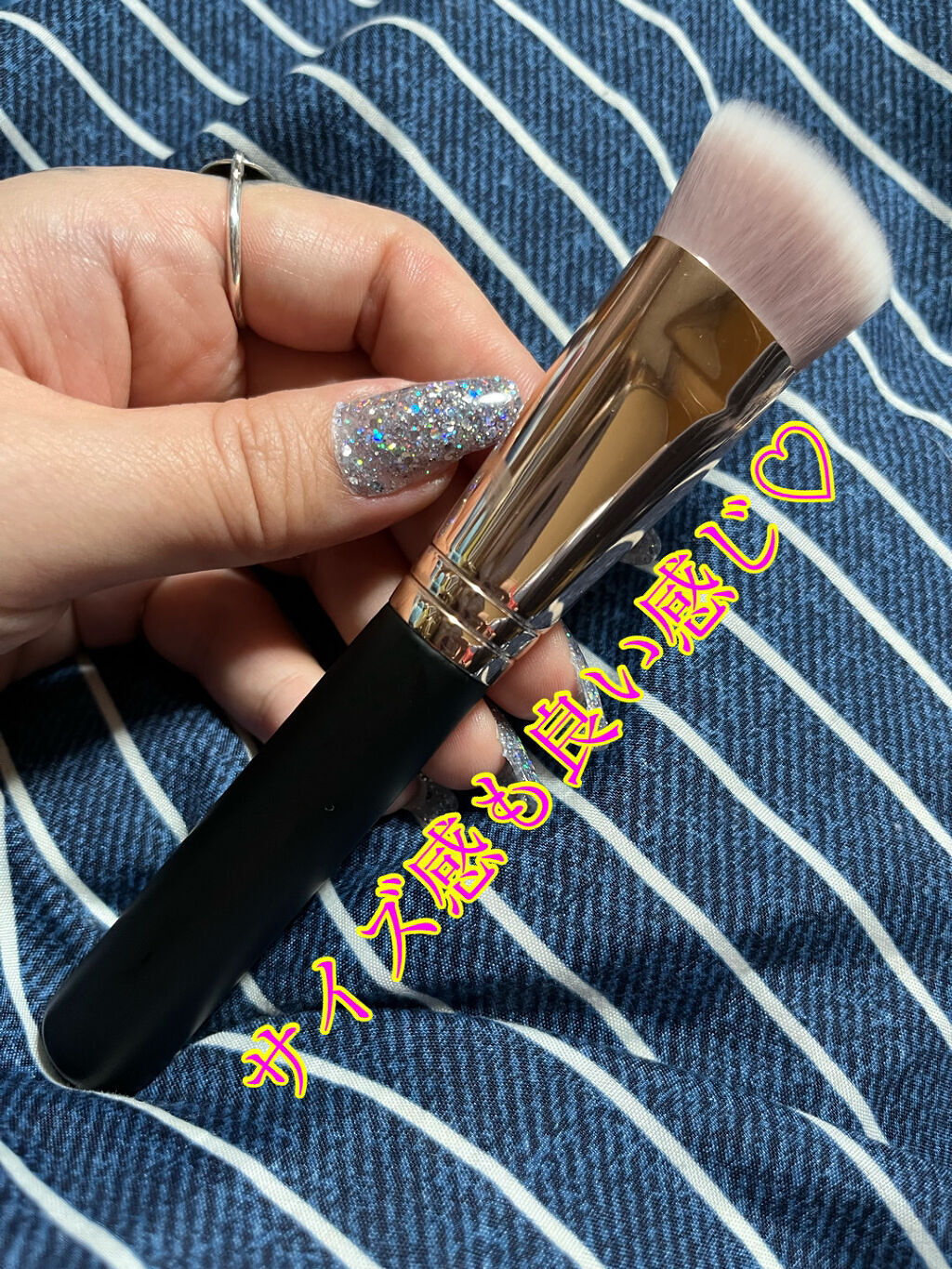 シアーフィットメイクブラシ/メイクル/メイクブラシを使ったクチコミ（2枚目）