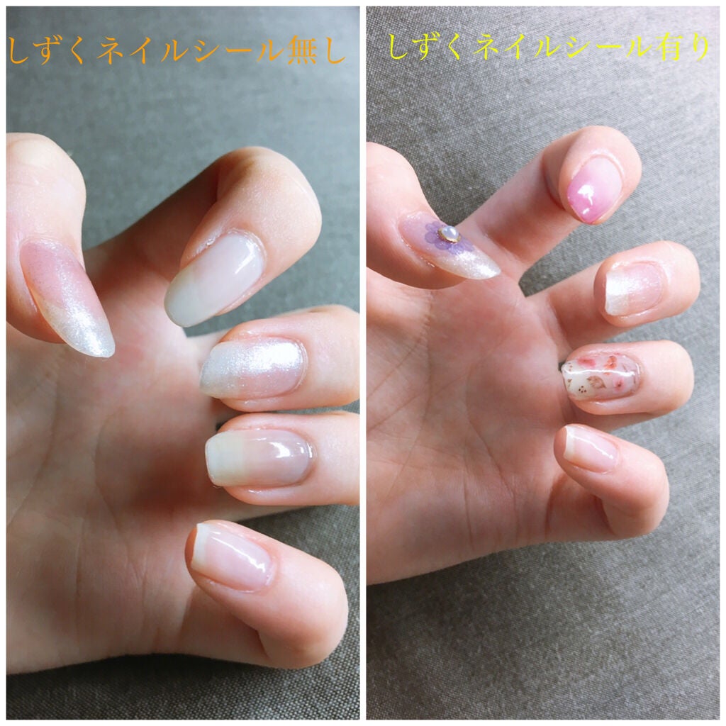 しずくネイルシール/キャンドゥ/ネイルシールを使ったクチコミ(1枚目)