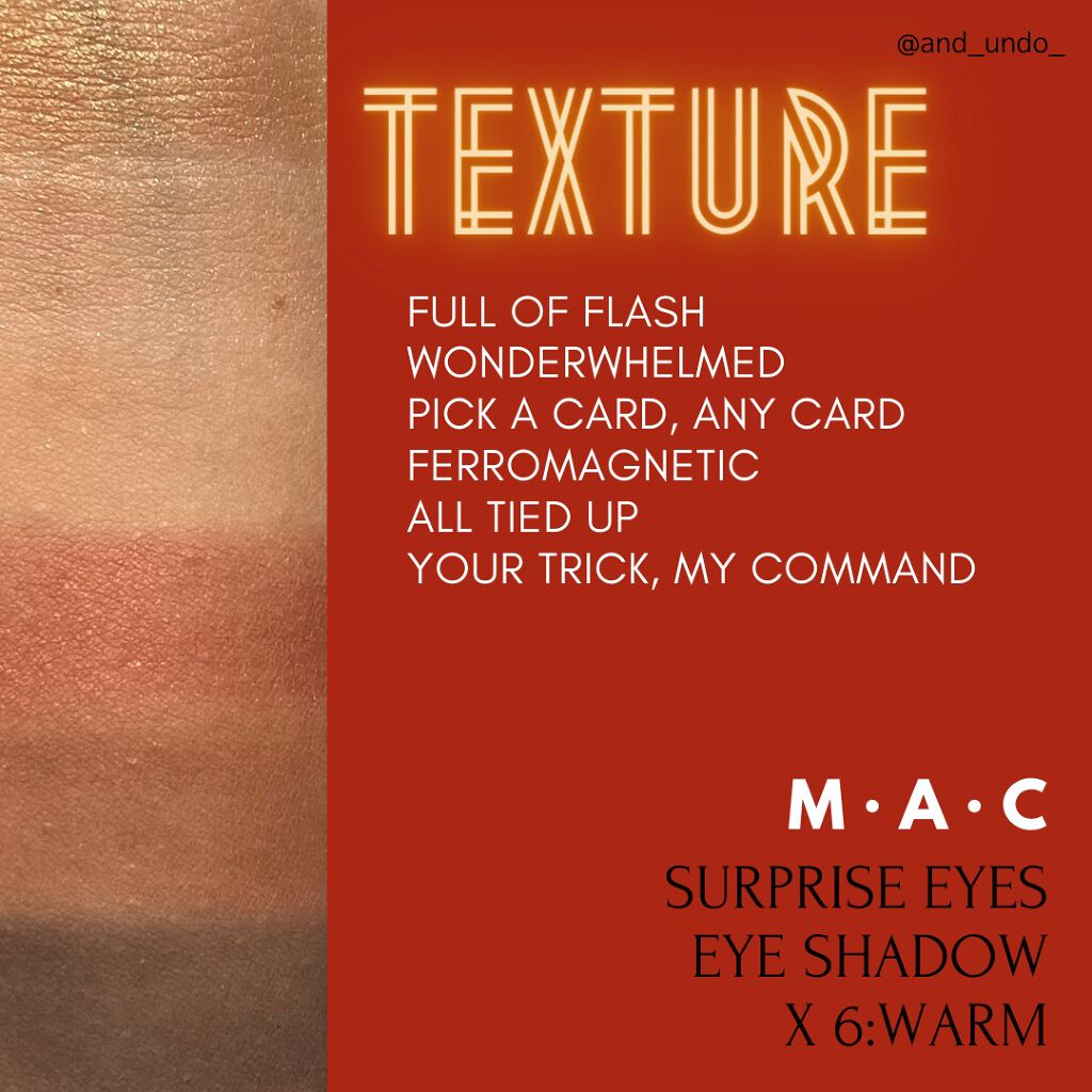  サプライズ アイズ アイシャドウ × 6  ウォーム/M・A・C/アイシャドウパレットを使ったクチコミ（2枚目）