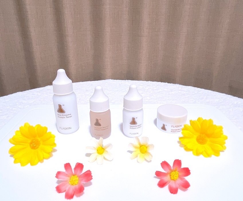 タンパク質フィラー90日スキンケアセット/FLASKIN/スキンケアキットを使ったクチコミ（1枚目）