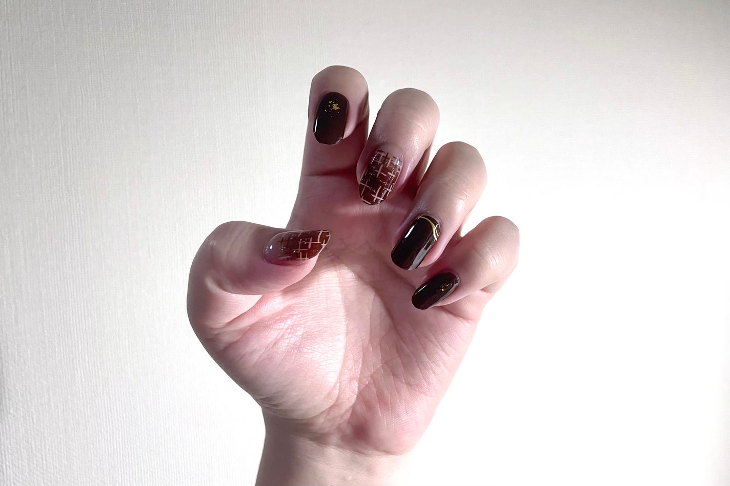 セミキュアジェルネイル(ハンド)/ohora/ネイルシールを使ったクチコミ(3枚目)