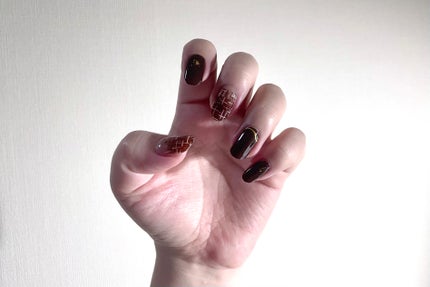 セミキュアジェルネイル(ハンド) ND-018-JC N Mild Chocolate/ohora/ネイルシールの画像